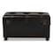 Baxton Studio Callum Brown Faux Leather Upholstered 2-Drawer Storage Trunk Ottoman 162-10517 - alternate 2